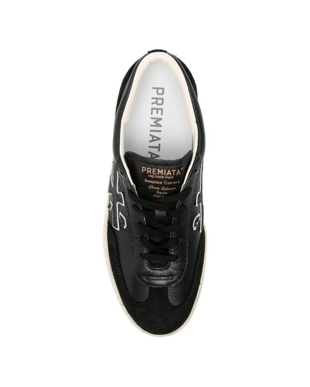Premiata White David Suede Sneakers