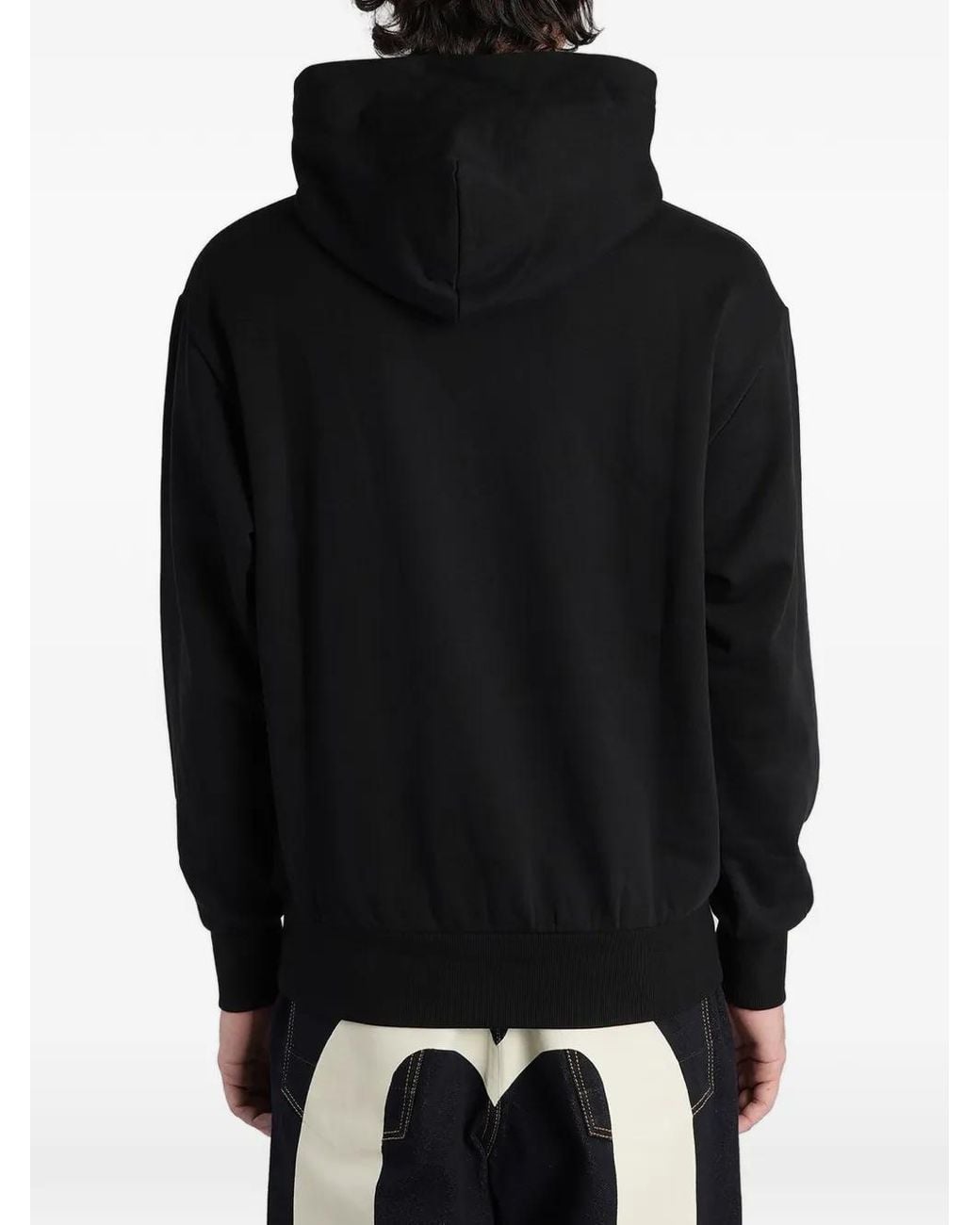 Evisu Black Seagull-Print Hoodie for men