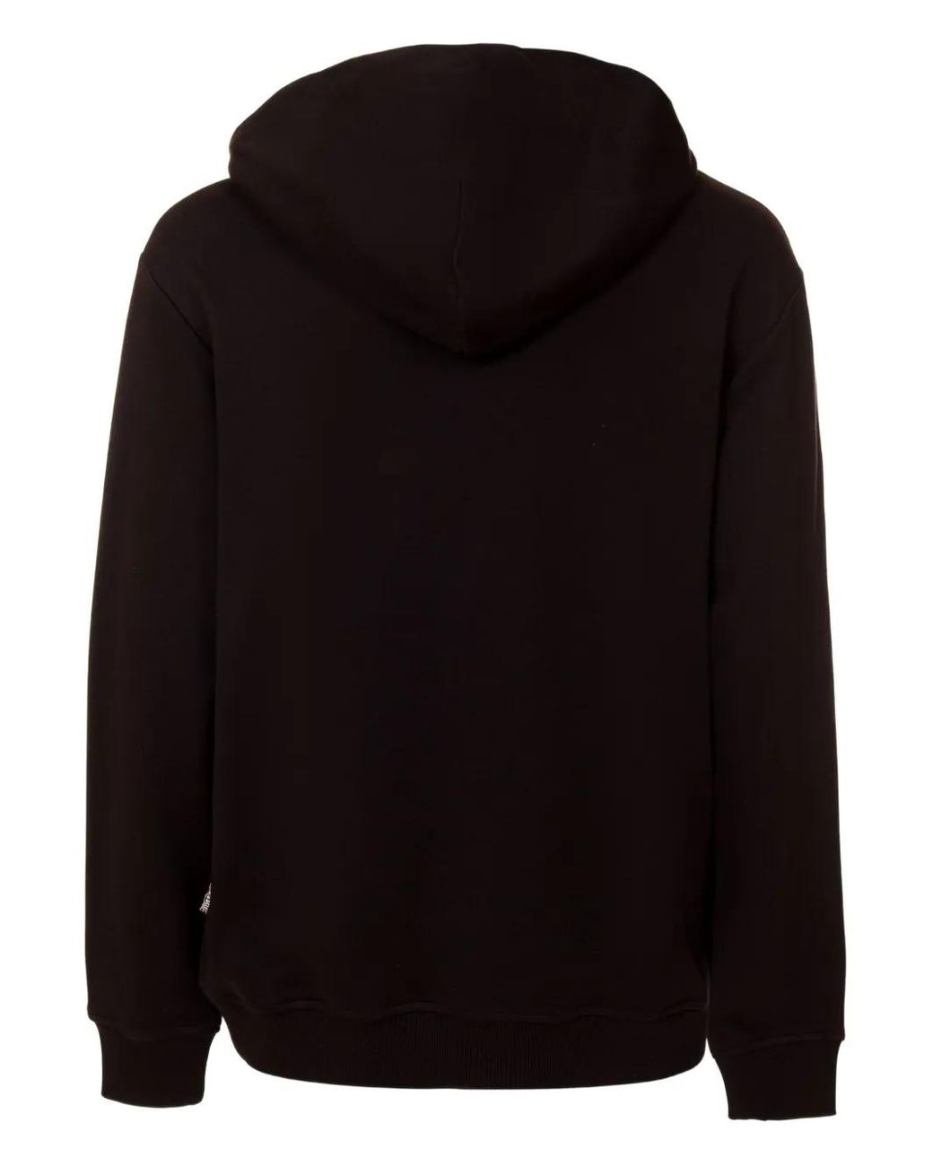 Just Cavalli Black Logo-Patch Hoodie for men