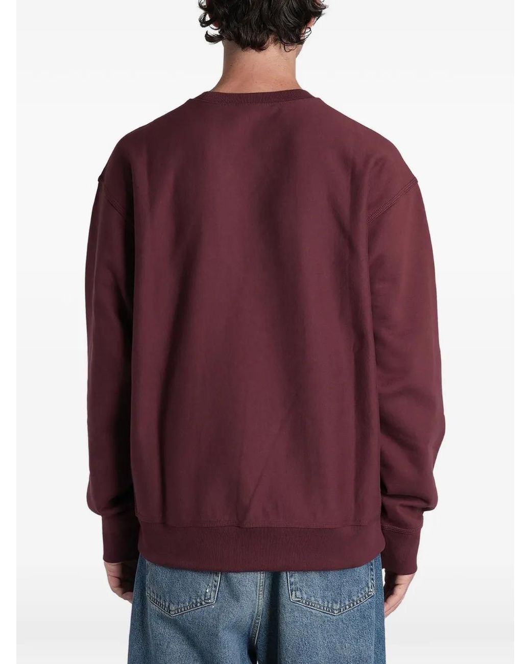 Carhartt Red American Script Sweatshirt for men
