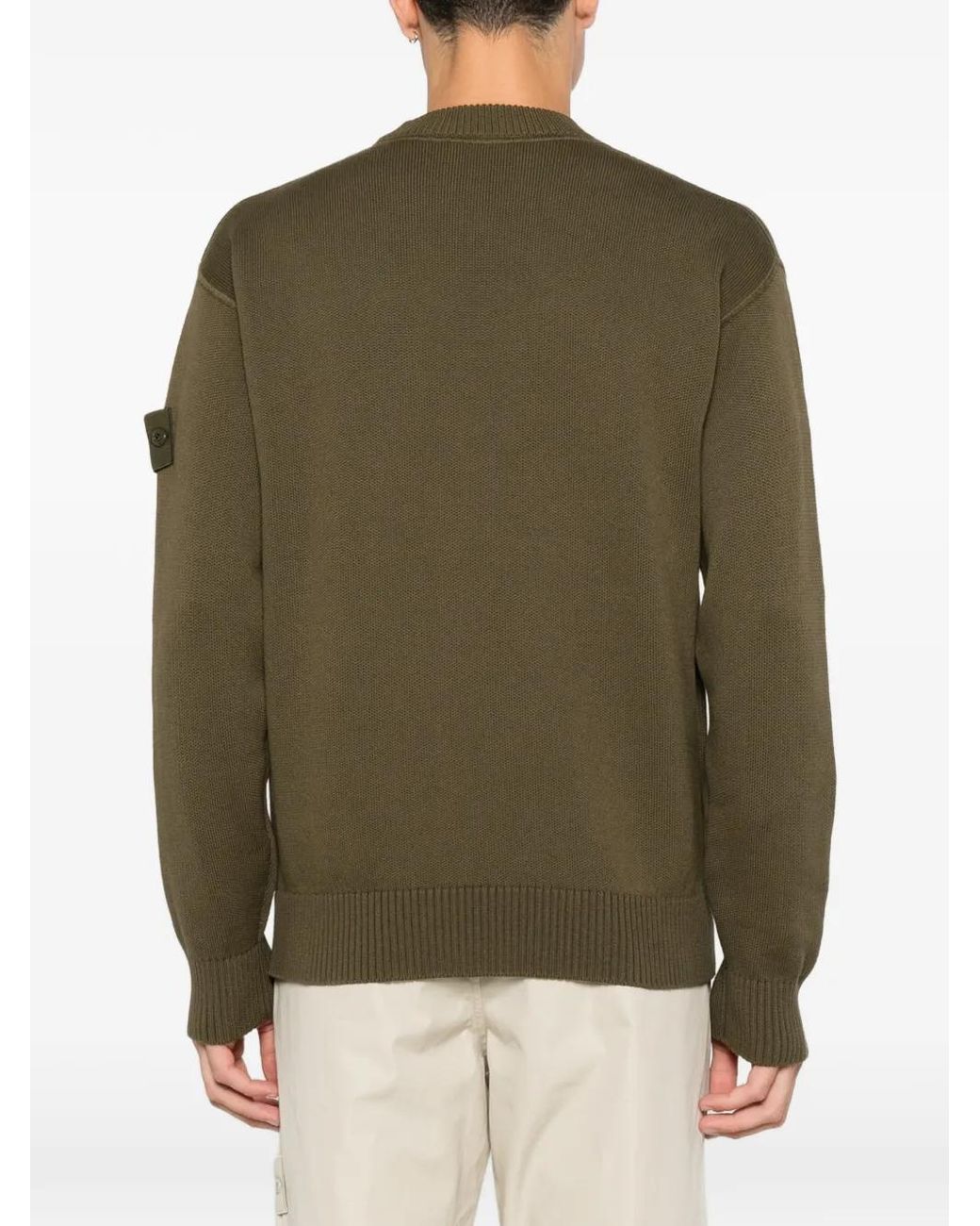Stone Island Green 5100063 Cotton Cashmere Ghost Sweater for men