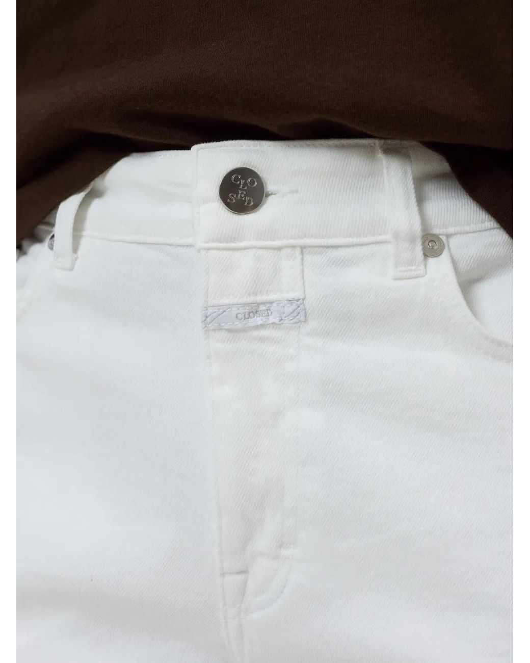 Closed White Milo Mid Rise Jeans