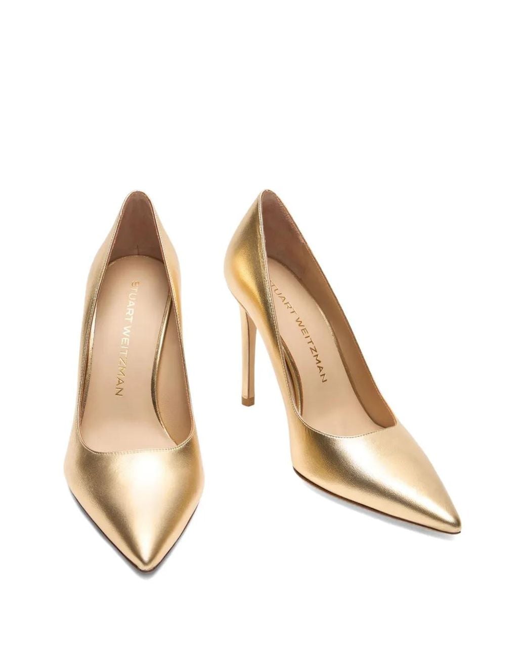 Stuart Weitzman Metallic "Stuart Power" Decollete T. 100