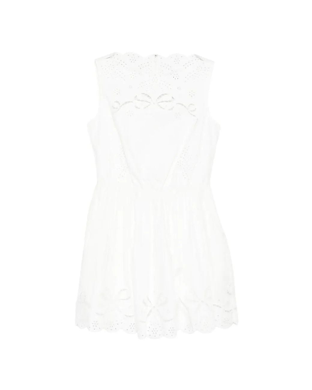Self-Portrait White Mini Dress
