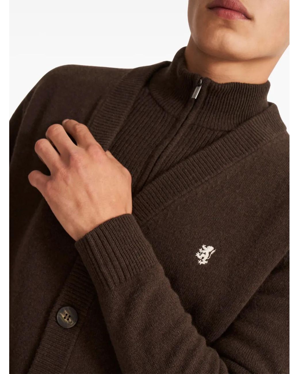 Pringle of Scotland Pullover mit V-Ausschnitt in Brown für Herren