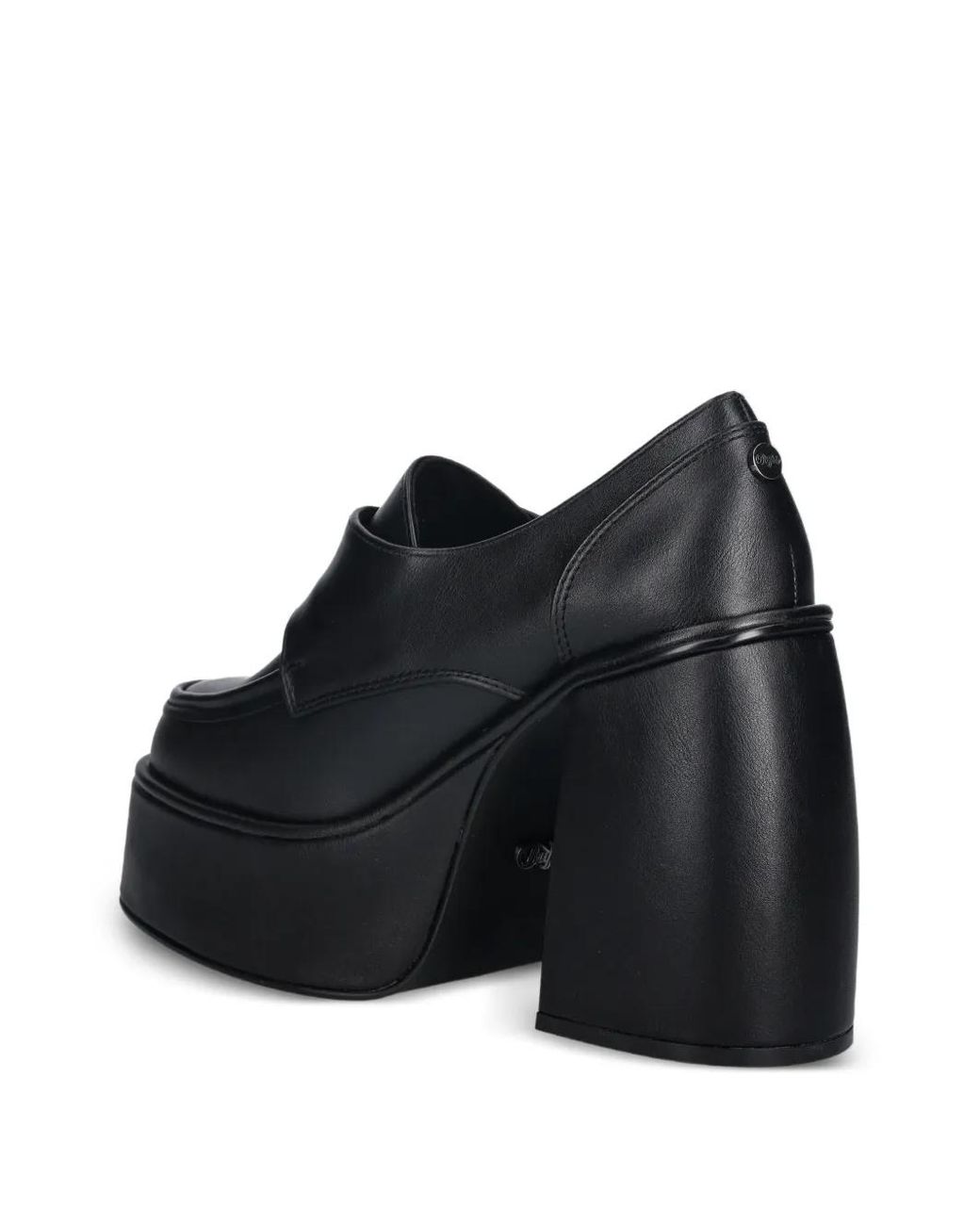 Buffalo Black Escarpins Plateforme À Boucle Cœur 125 Mm