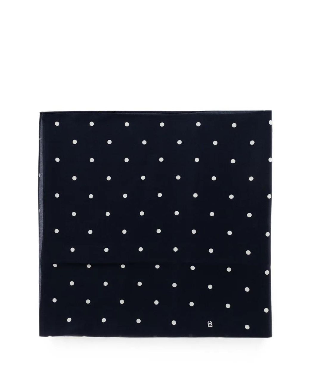 Dolce & Gabbana Blue Polka-Dot Silk Scarf for men