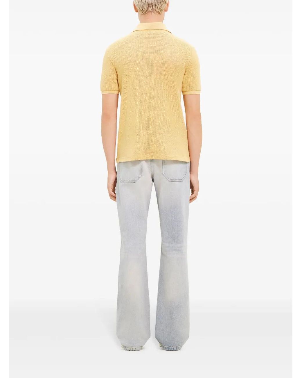 Polo Con Parche Del Logo Courreges de hombre de color Yellow