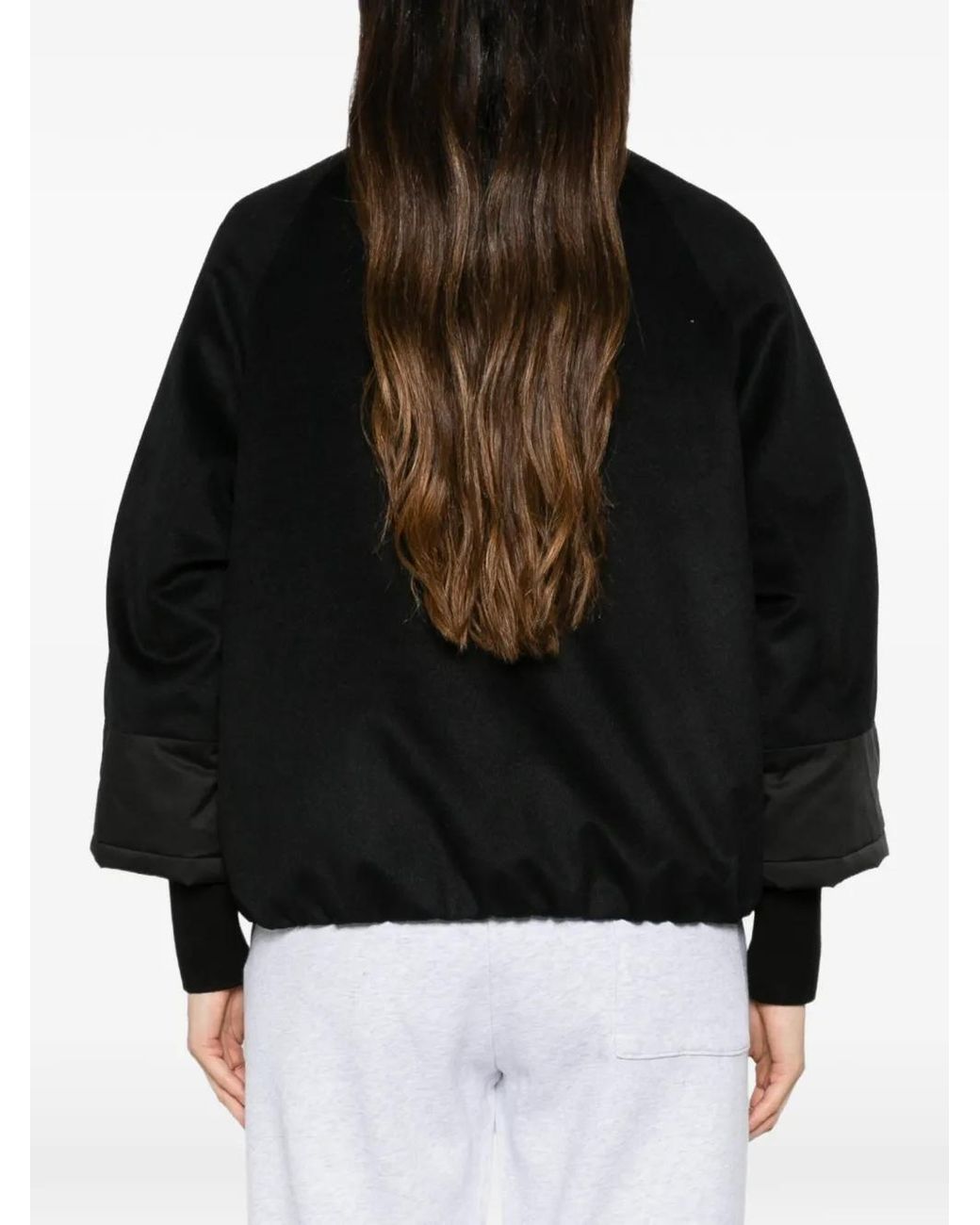 DUNO Black Panelled High-Neck Jacket