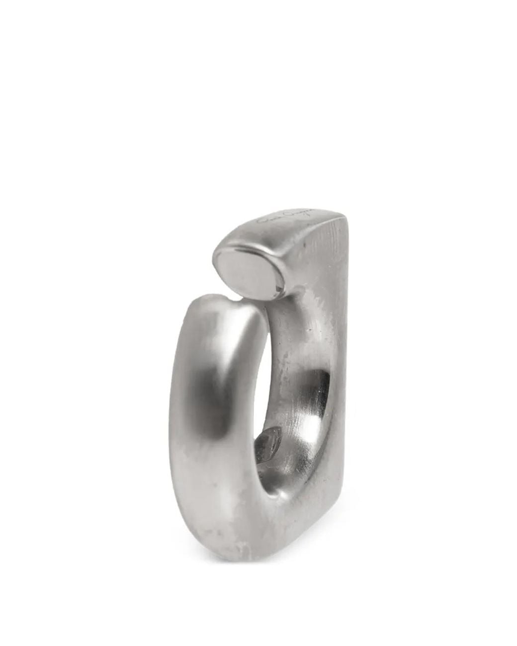 Rick Owens Gray Crystal Prong Geometric Earrings