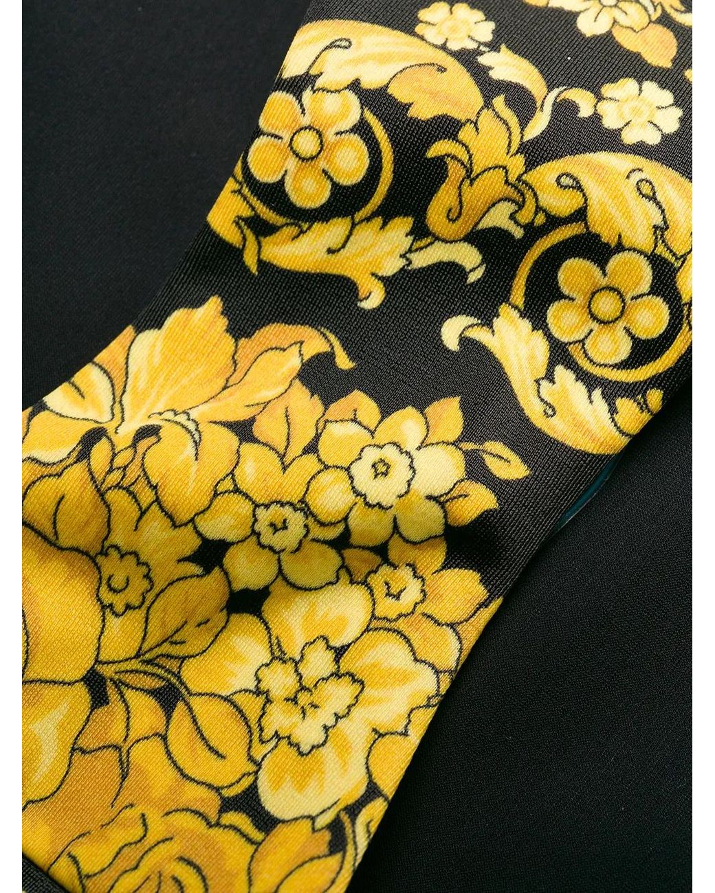 Versace Black Barocco Bikini Bottoms