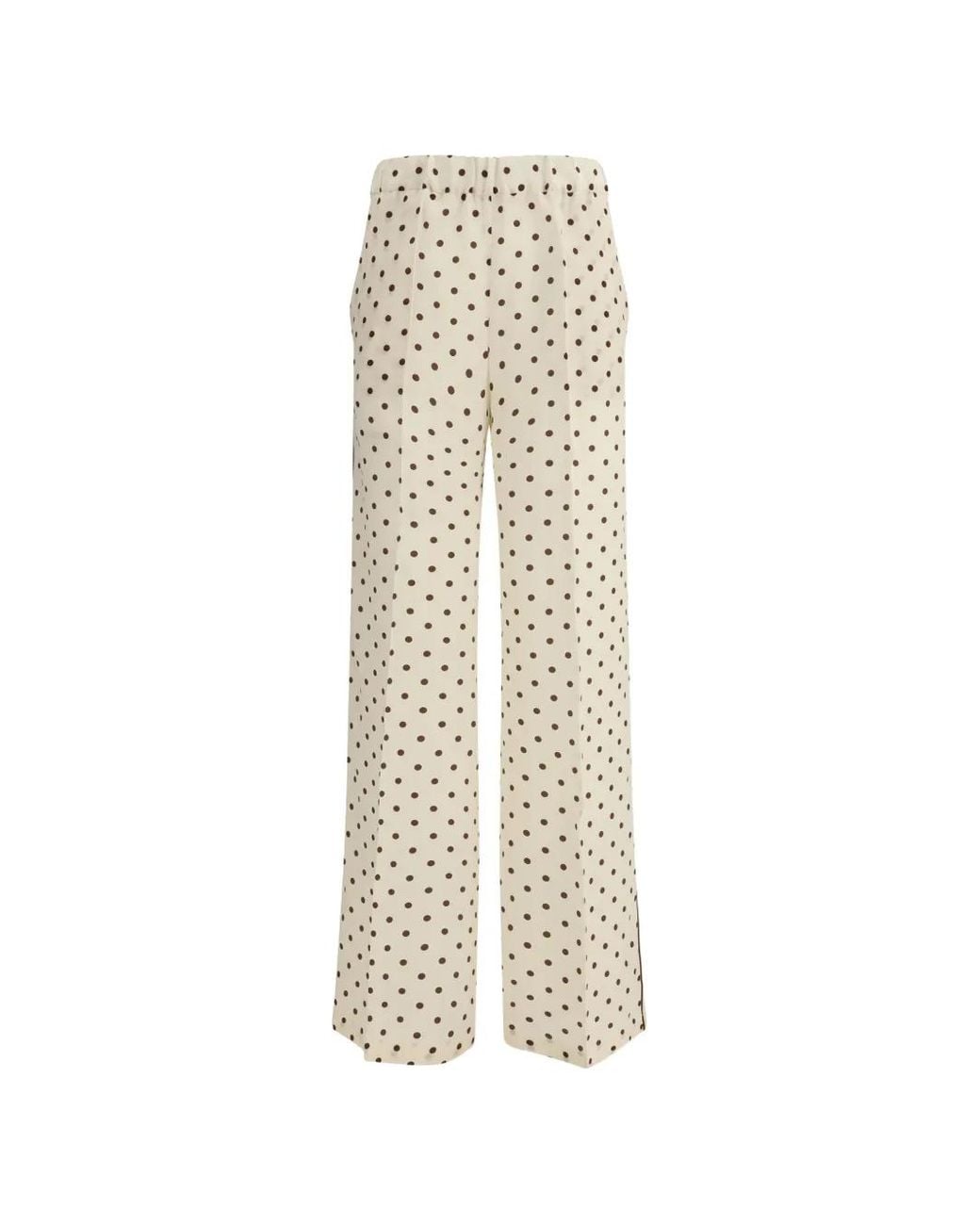 P.A.R.O.S.H. White Polka Dot Trousers