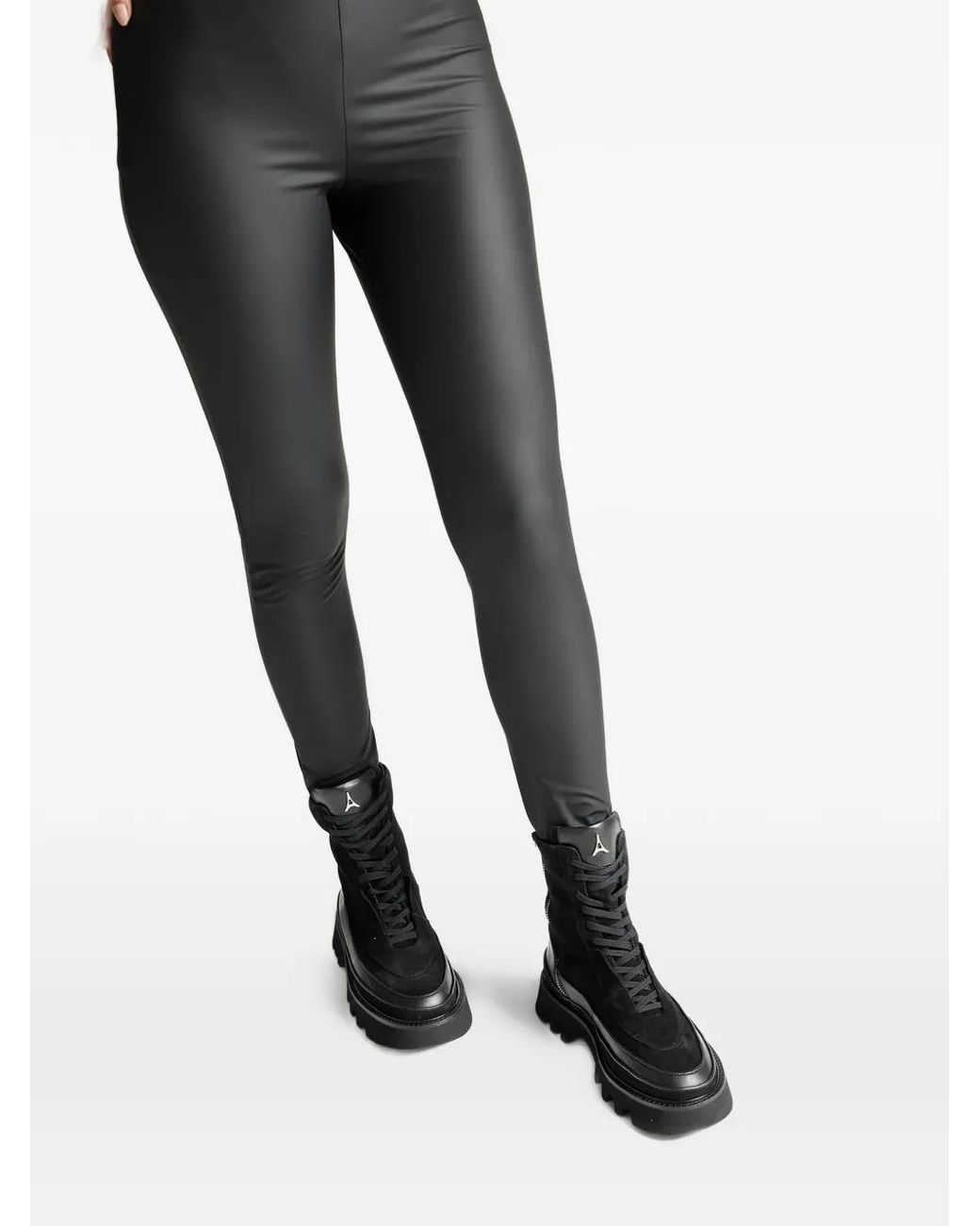 Manière De Voir Black Le Combat Zip-Fastening Combat Boots