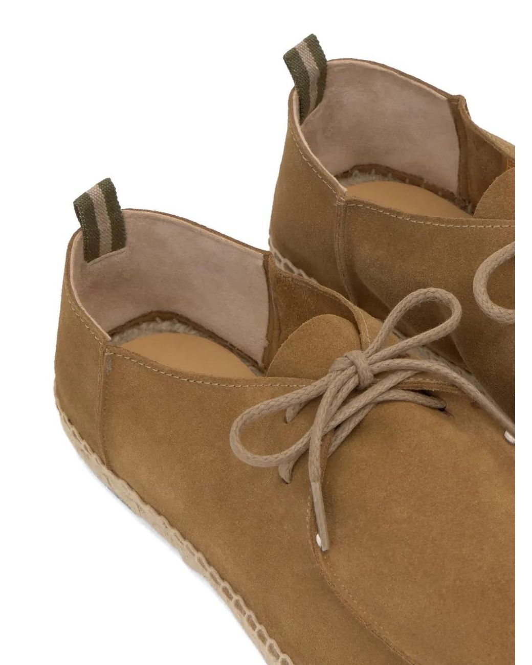 Castaner Natural Ned Lace-Up Suede Espadrilles for men