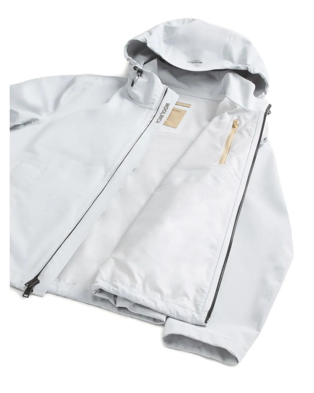 Woolrich Blue Veste Pacific Double Épaisseur À Capuche for men
