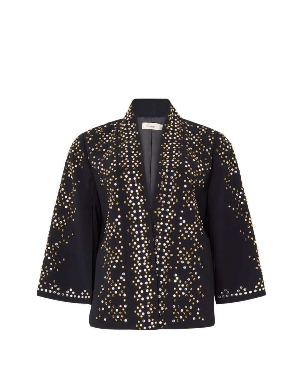 Temperley London Black Oberon Stud-Embellished Jacket