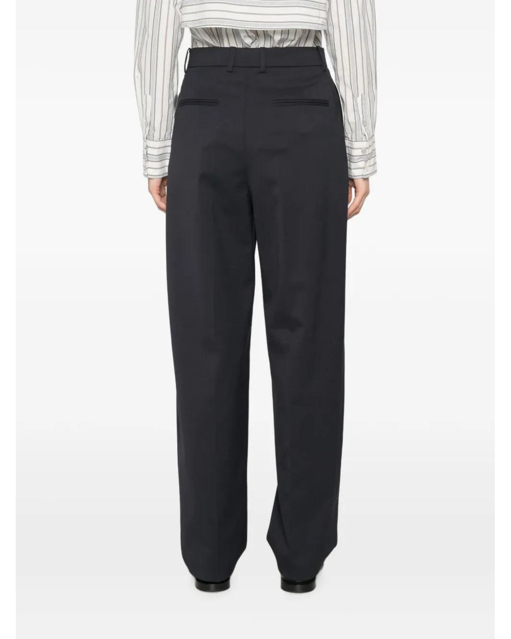N°21 Black Pleated Tailored Trousers