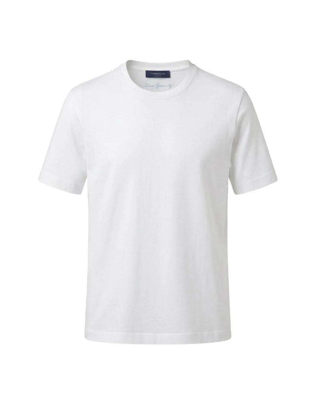 Tombolini White T-Shirt À Col Rond for men