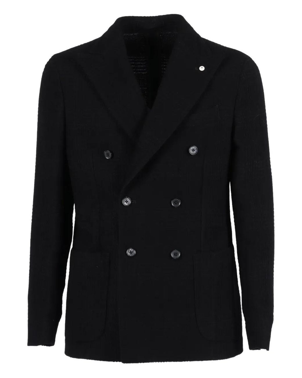 L.b.m. 1911 Black Double-Breasted Blazer for men