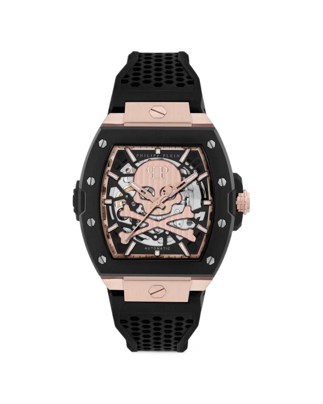 Philipp Plein Black The $Keleton 44Mm Watch for men