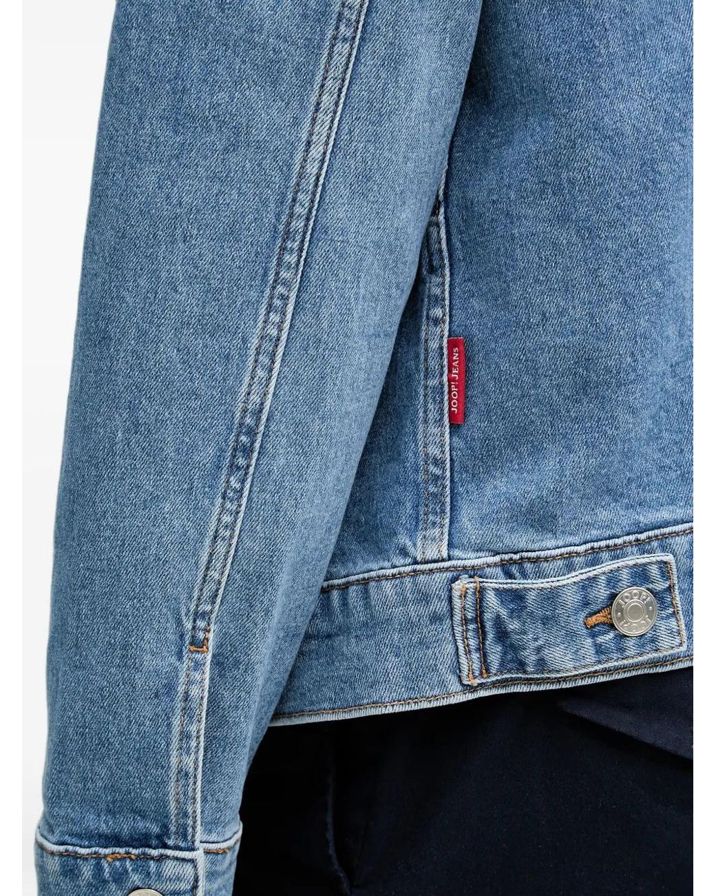 Joop! Blue Jaxon Button-Up Denim Jacket for men