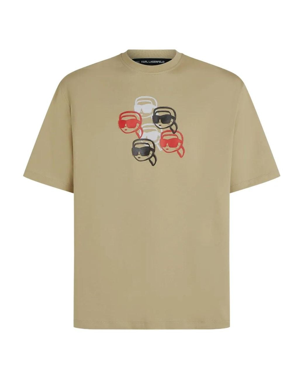 Karl Lagerfeld Natural Ikon-Graphic T-Shirt for men
