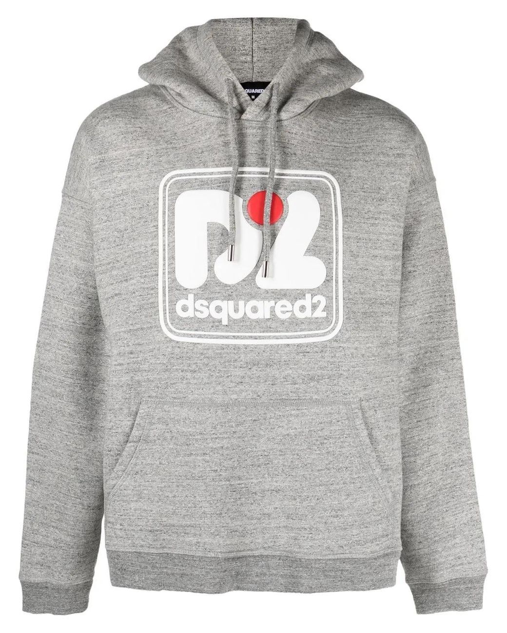 DSquared² Gray Camo Patch Herca Anorak Hoodie for men