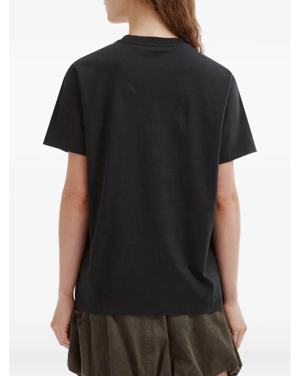 Ganni Blue T-Shirt With Strawberry