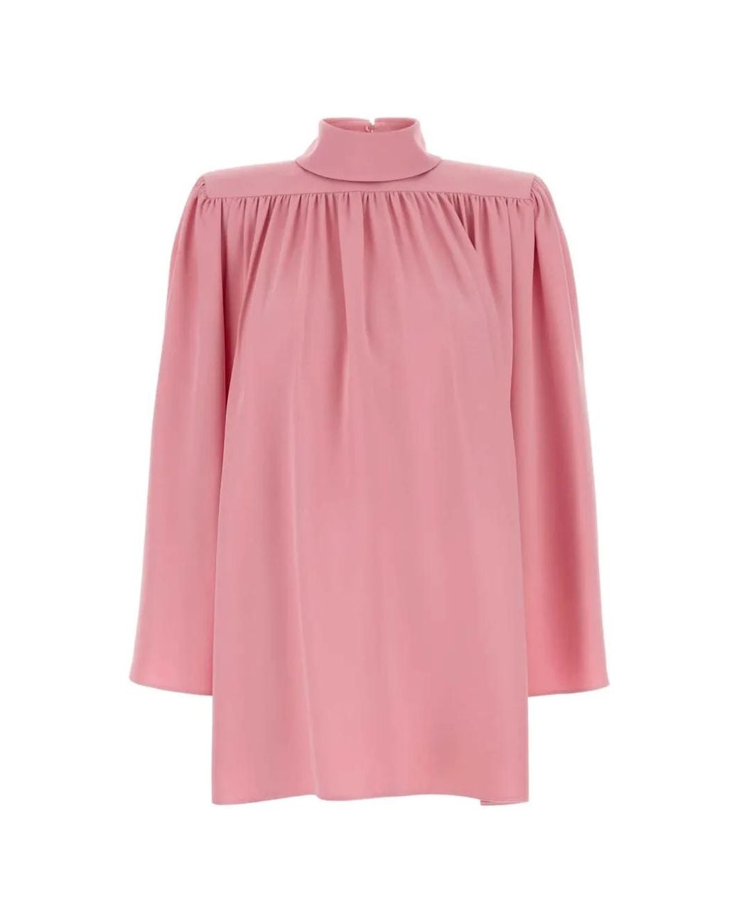 Valentino Garavani Pink Cady Couture Pleated Top