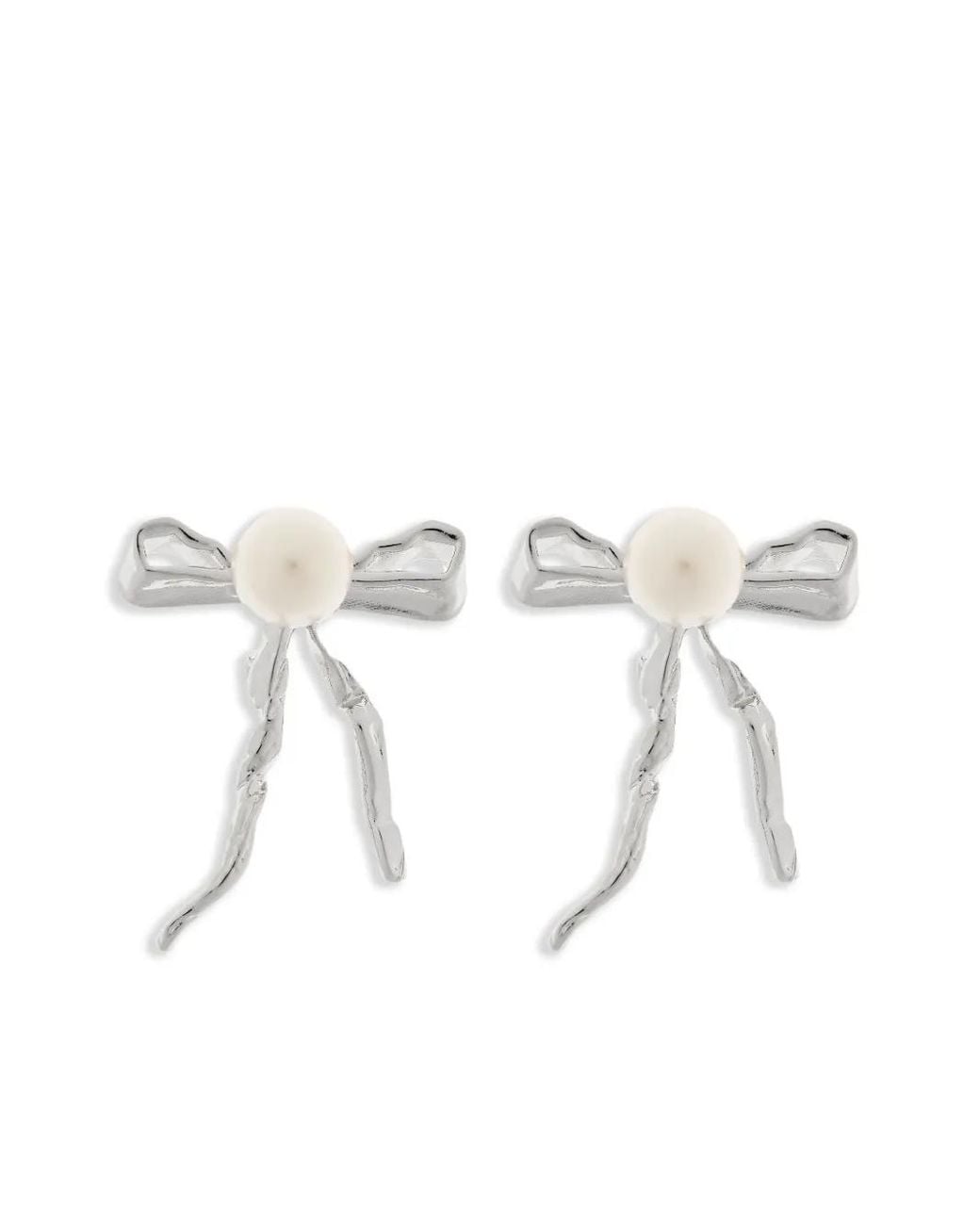 Marni Natural Bow-Motif Earrings