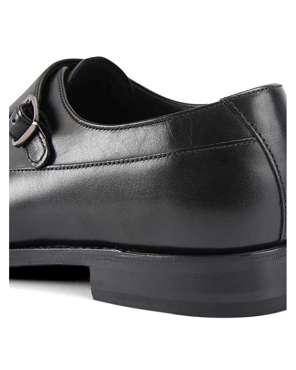 Kurt Geiger Black Sloane Monk Shoes for men