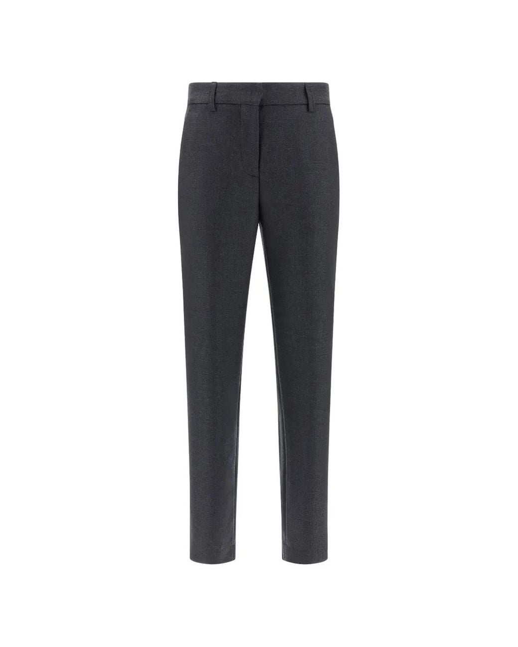 Paul & Shark Blue Wool Twill Tapered Trousers