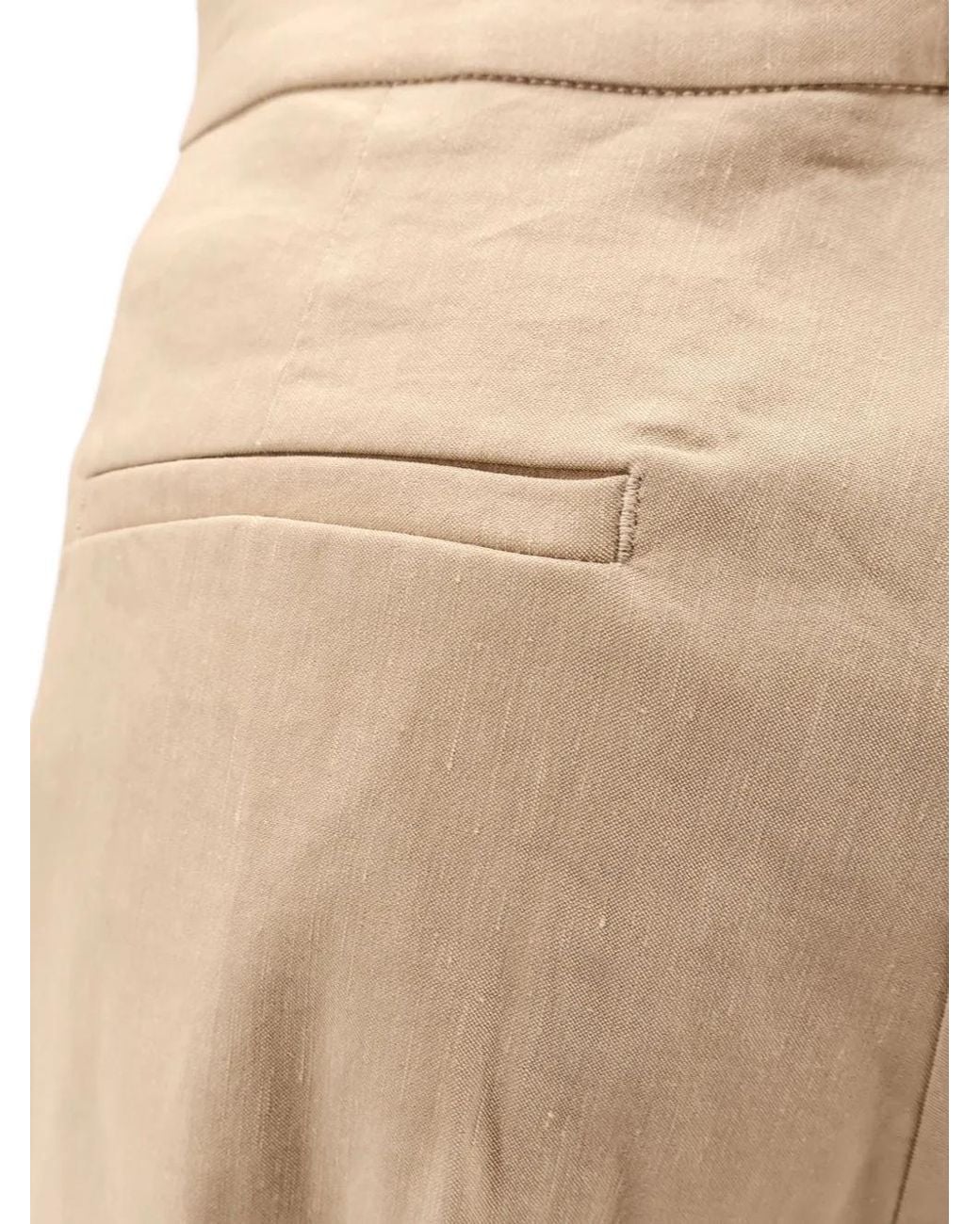 Pinko Natural Pantalon À Poches Boutonnées