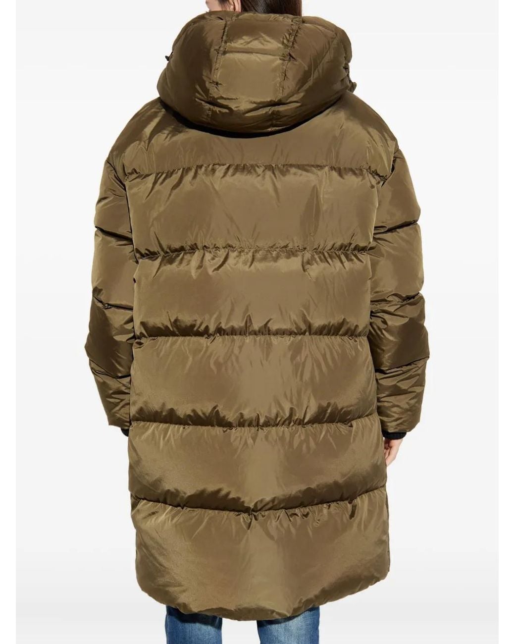 DSquared² Green Hooded Puffer Coat