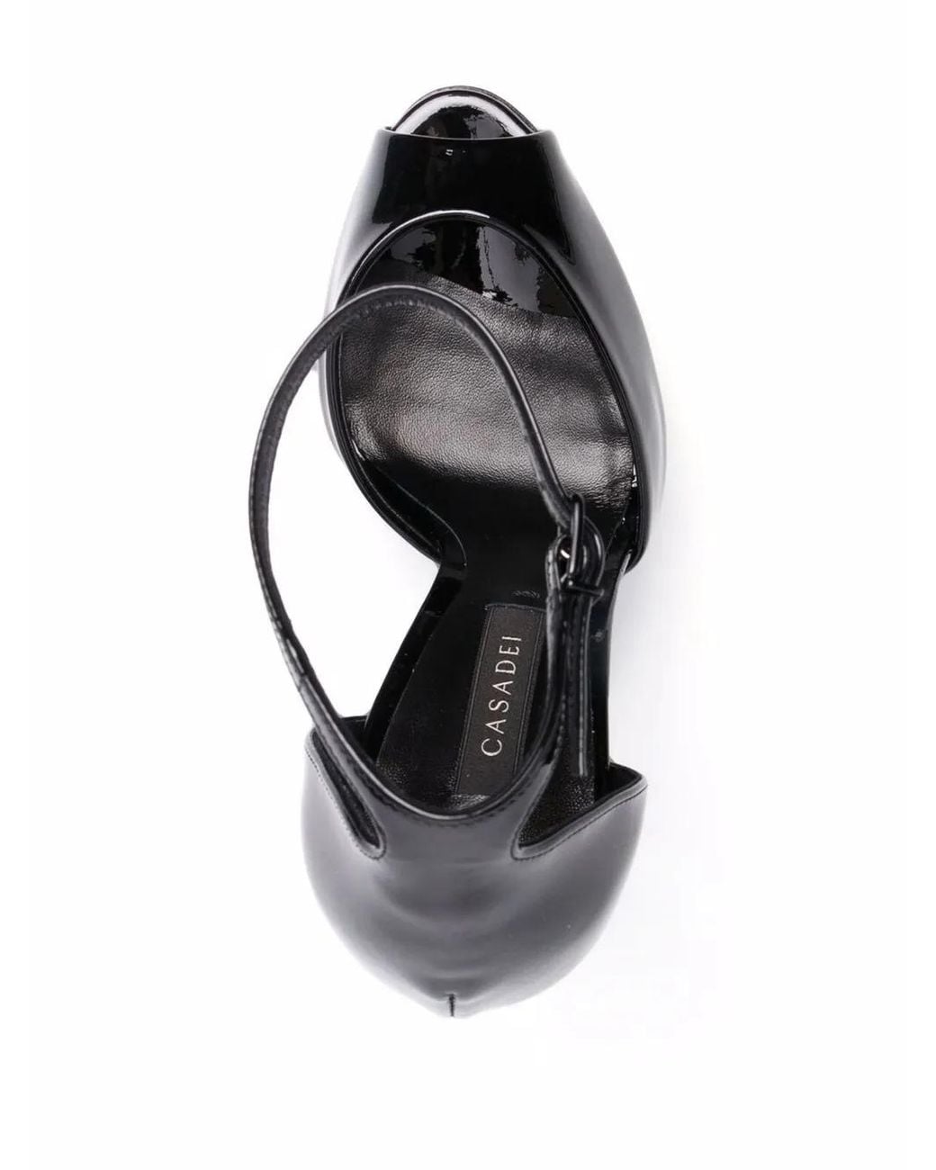 Casadei Black Flora Stiletto Sandals
