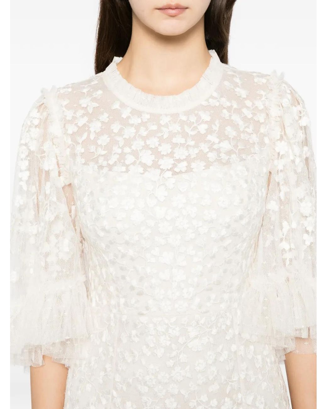 Needle & Thread White Scatter Gown