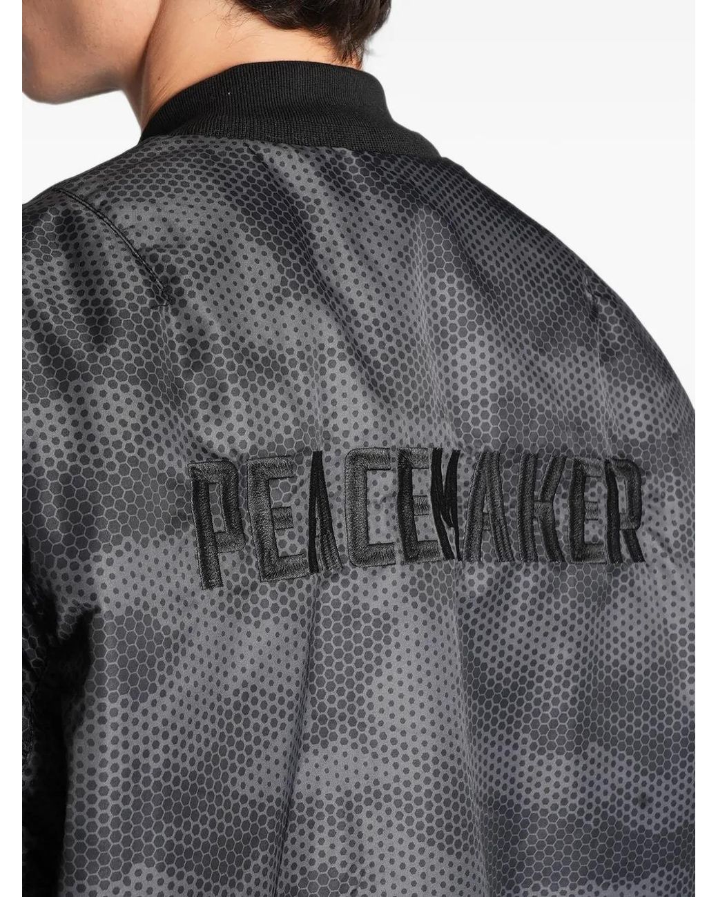 Peacemaker Oamc Gray Honeycomb-Print Jacket for men