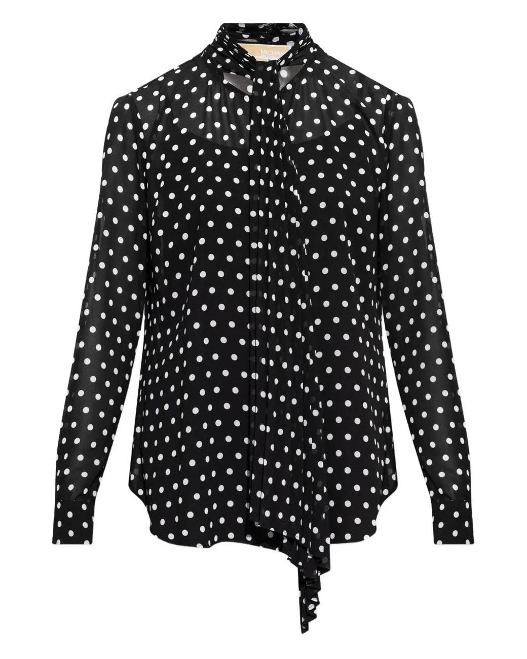 MICHAEL Michael Kors Black Polka Dot Shirt
