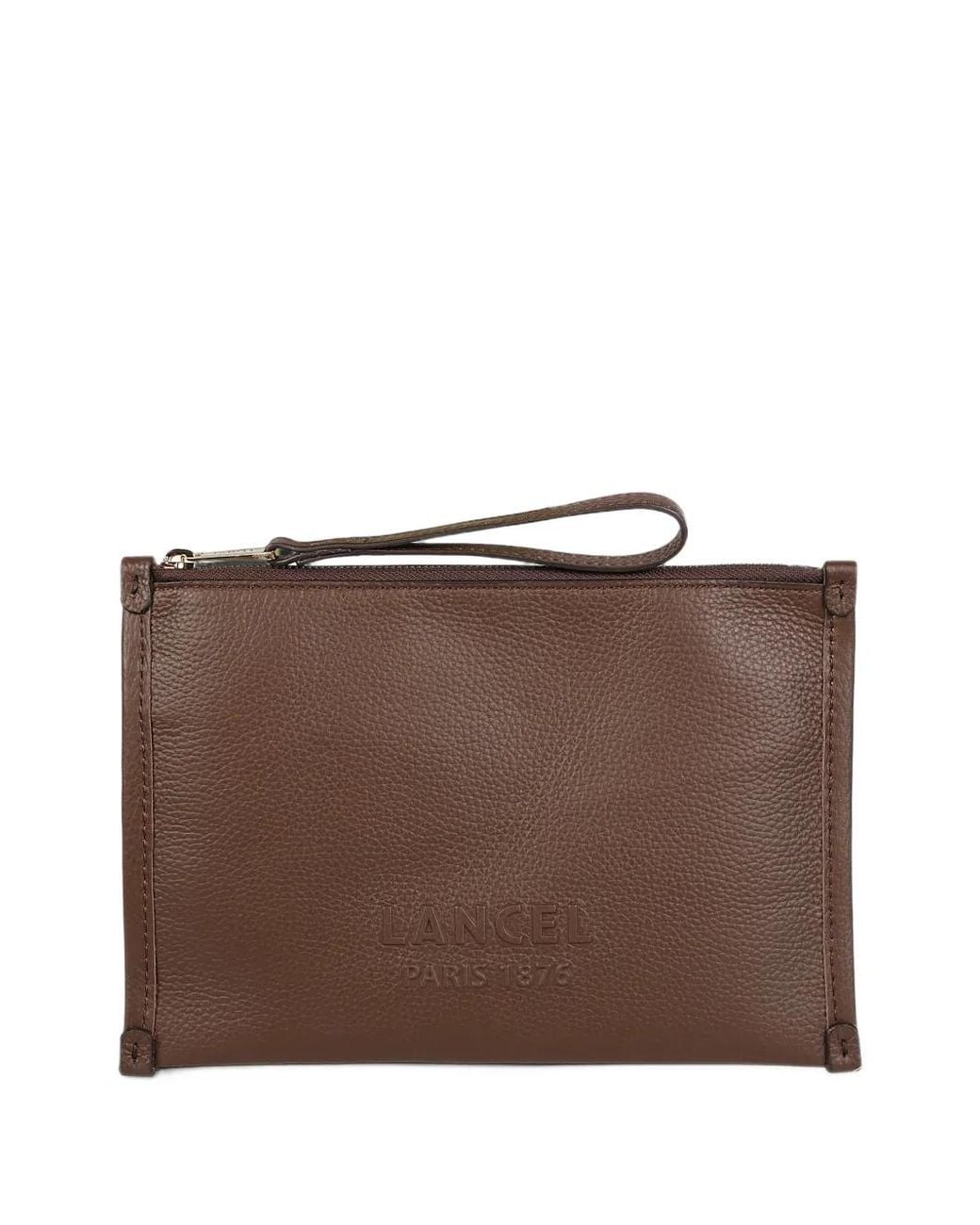 Lancel Brown Small Jour De Clutch Bag