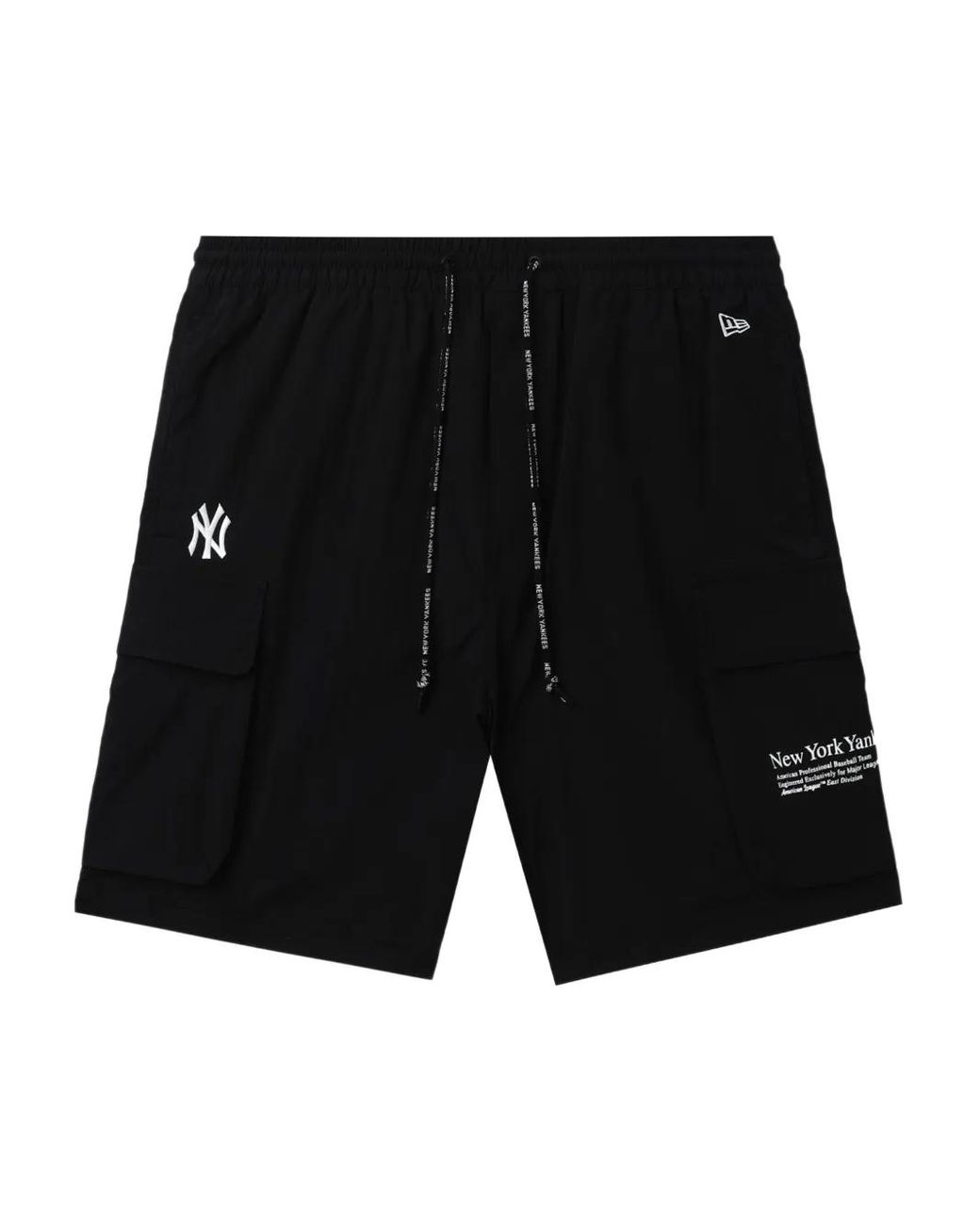 KTZ Black Cargo-Pocket Shorts for men