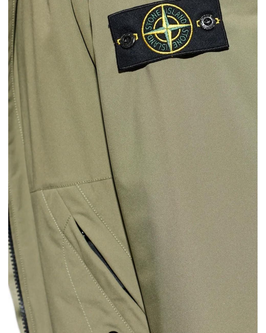 Stone Island Green Parka With Hood for men