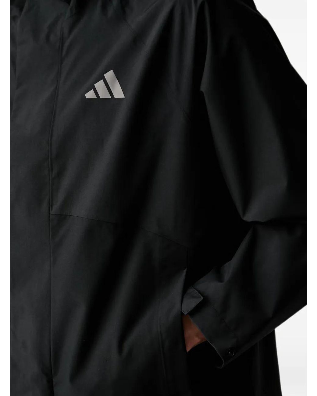 Chaqueta Con Capucha Adidas de hombre de color Black