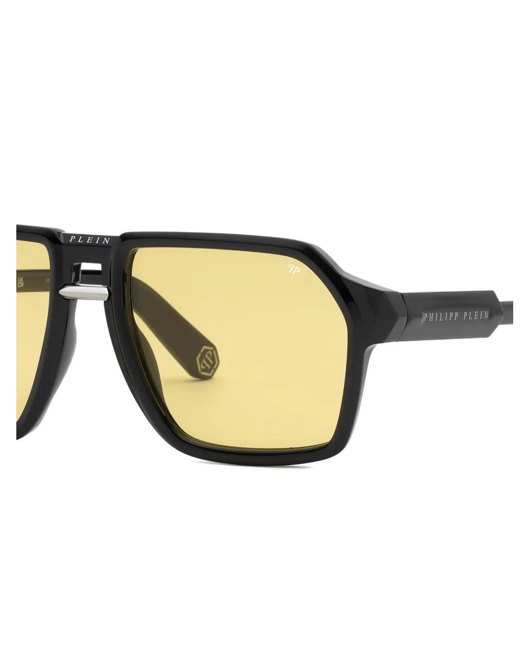 Philipp Plein Natural Geometric-Frame Sunglasses for men
