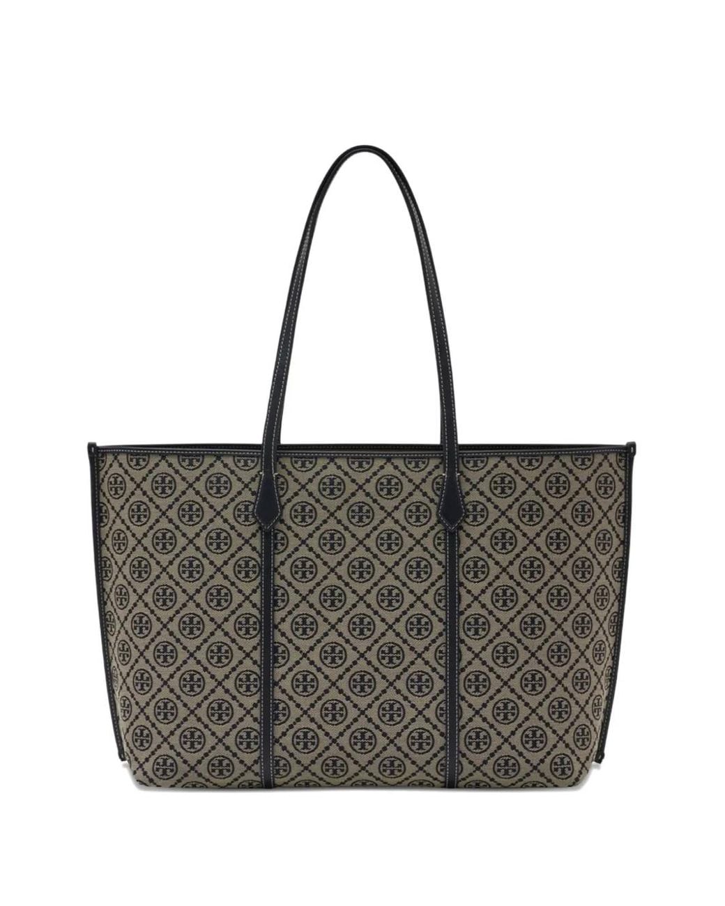 Borsa Tote T Monogram di Tory Burch in Black da Uomo