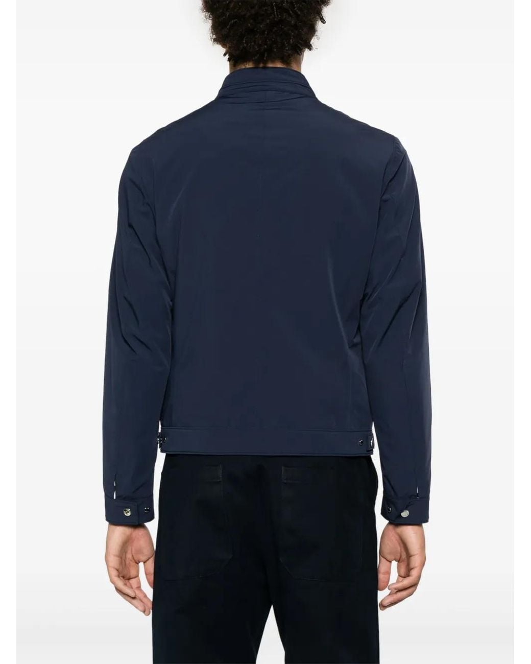 Moorer Blue Vangi-Kn Water-Repellent Jacket for men