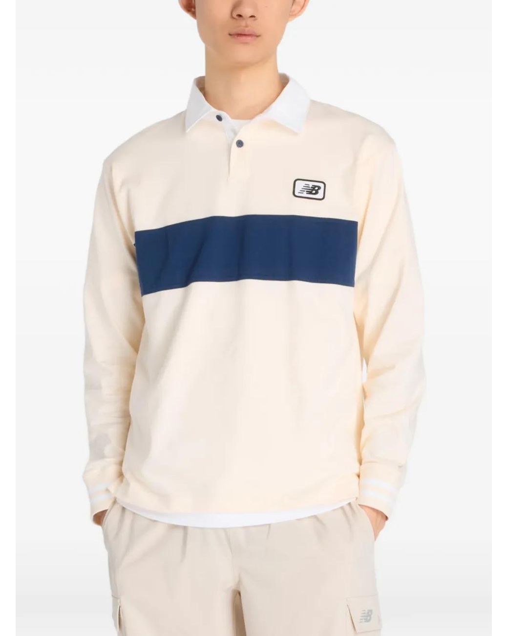 New Balance Blue Rugby Shirt for men
