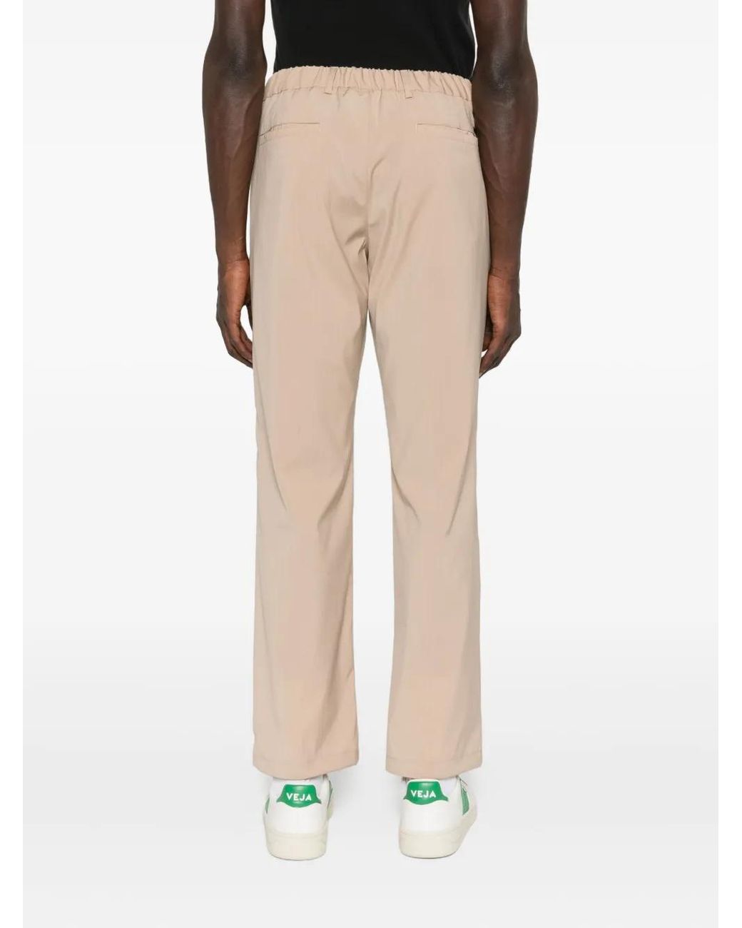 Herno Natural Pleated Drawstring Trousers for men