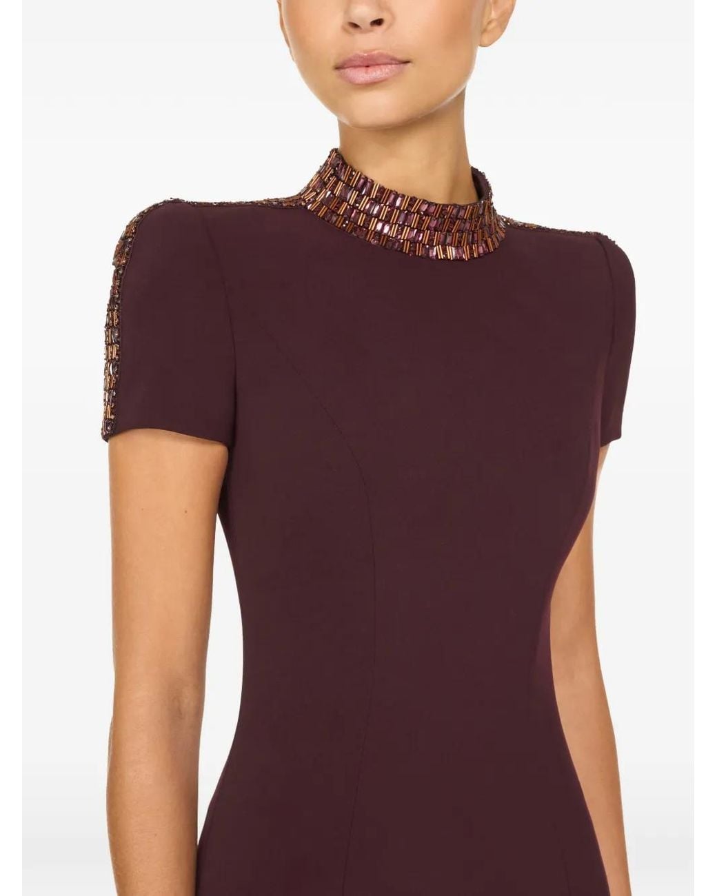 Jenny Packham Purple Mesa Dress