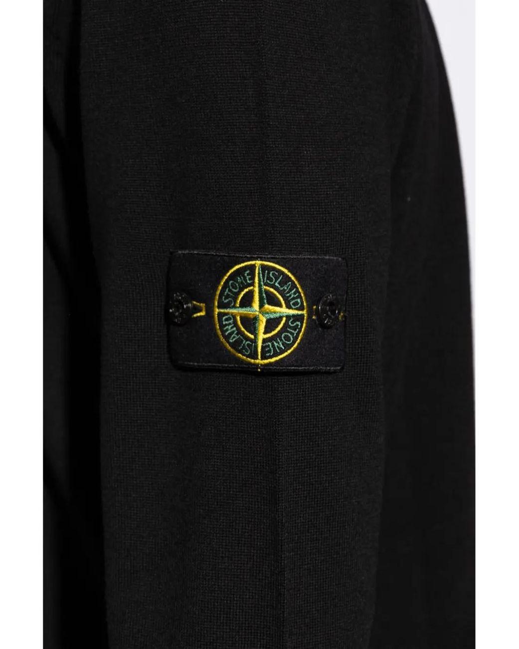 Pull En Laine À Patch Compass Stone Island pour homme en coloris Black