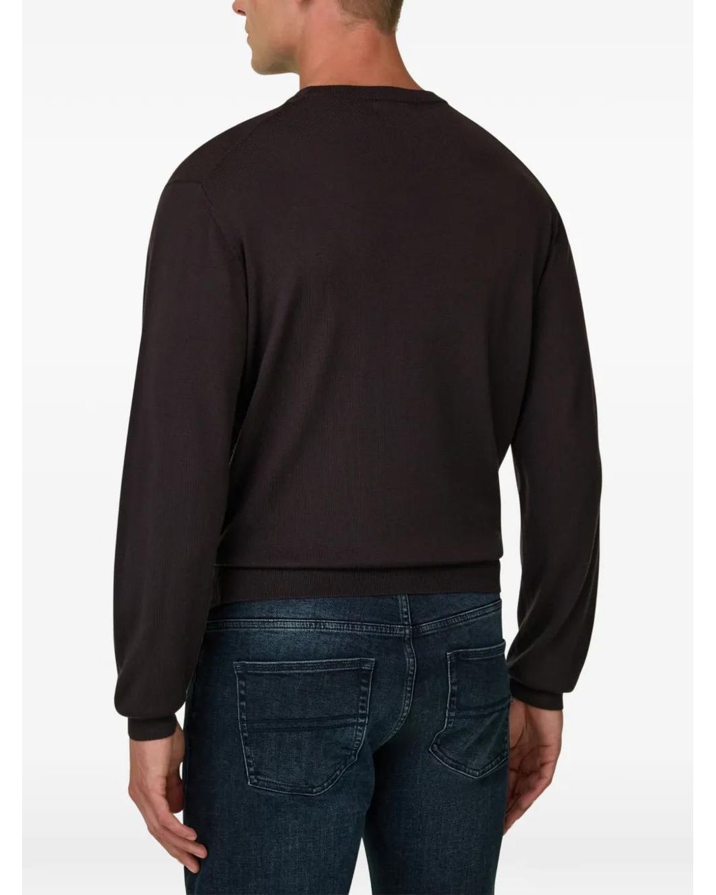 Boggi Black Crew Neck for men